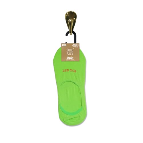 Image of Odd Sox - Basix Large No Show Socks - Soft Cotton Blend Low Profile Athletic Fit - Pastel & Bright Colors