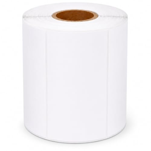 Image of Compatible Rolls 72mm x 36mm White Direct Thermal Printer Labels (1000 Labels per Roll) for Zebra, Toshiba, Citizen, Eltron, Orion, UPS Label Printers