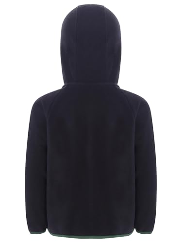 TiaoBug Kids Fleece Jacket Boys Girls Stand Collar Long Sleeve Zipped Jacket Hooded Windproof Coat Winter Outerwear2