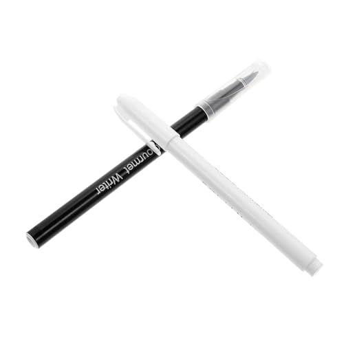 IMIKEYA 2 piezas Rotuladores Comestibles para Decorar Tartas y Galletas Bolígrafos de Tinta Comestible Blanca y Negra Marcadores de Alimentario para Repostería para Glaseado y Fondant