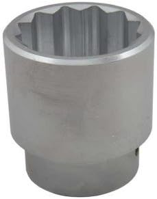 1" Square Drive 12 Point Standard Chrome Socket - 2 1/2" Opening