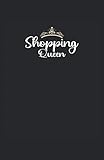  Shopping Queen: Notizbuch  Notebook  Kariert, DIN A5 (13.97x21.59 cm), 120 Seiten, creme-farbenes Papier, glänzendes Cover