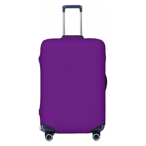 Purple Print Luggage Covers For Suitcase,Elastic Washable & Stretchable Suitcase Covers For Luggage, Anti-Scratch - Fits 18-32 Inch Luggage-No Luggage Included