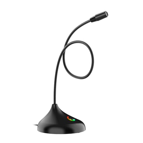 XUZHID USB Microphones,USB Noise Cancelling Microphones with RGBs Lighting Microphones for Gaming Voice and Home Office Use