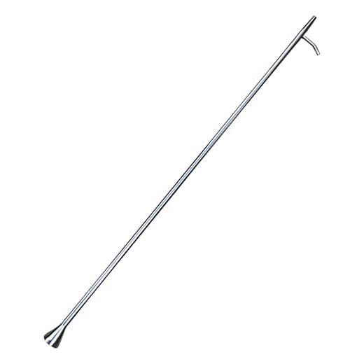 Stainless Steel 41-Inch Extra Long Blow Poker for Large Fire Pit by One Piece Big Fire Stick