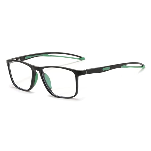 Image of FEISEDY Blue Light Glasses for Women Men TR90 Sports Ultra-Light Glasses Anti Glare UV Protection B0109