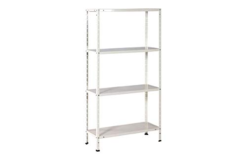 Estanteria Metalica Blanca 4 E 150X75X30 Cm