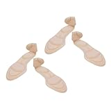 TOBBOMEY 2 Paare Anti rutsch Fersenpolster Selbstklebend Atmungsaktiv Anti verschleiß Fersensticker für Damen Dämpfend Komfortable Fersenschutz Pads in Apricot Geeignet für Lockere Schuhe