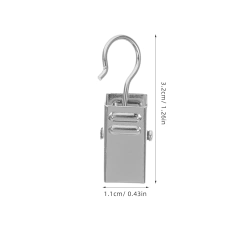 Image of balacoo Curtain Clips with Hooks 100 Pack for Hanging Curtains Drapery Photos Party Lights and Home Decoration Strong Load Bearing and Easy Installation