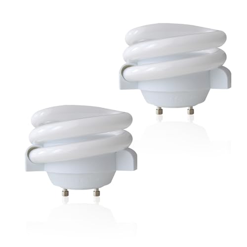 MLS13GUS 13W T3 Spiral 2700K Soft White GU24 Twist and Lock Base Light Bulb Replace for Maxlite MLS13GUSWW TCP 33213SSP 2Pack