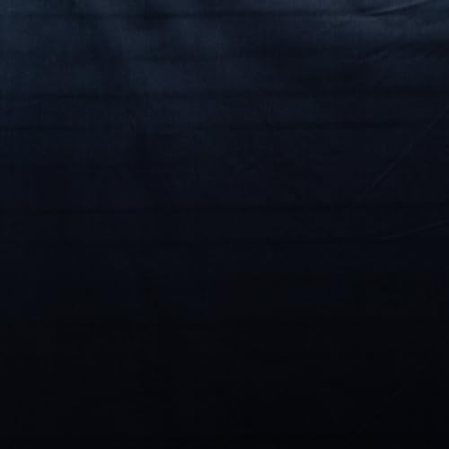 Très beau design. Velours velours d'ameublement uni bleu nuit 1,4 m