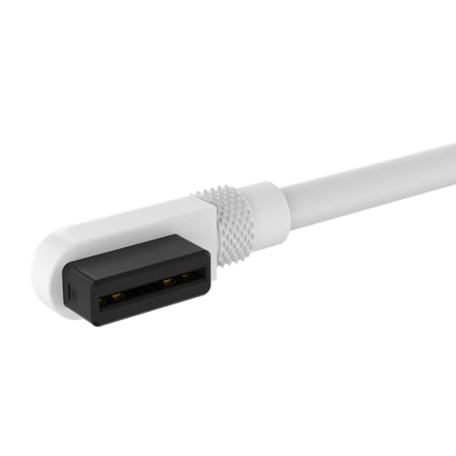 Corsair iCUE LINK Slim Cables - 2x 200mm Straight/Slim 90° - White, 20 cm - Image 4