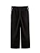 OYOANGLE Men's Elastic Drawstring Waist Straight Leg Pants with Pocket Loose Long Sweatpants Black S