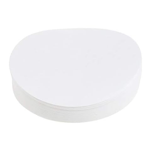 Fliyeong  100 Stück runde quantitative Filterpapier Labor Filtration Lab Supplies 30um-50um 70/90/110/125 / 150mm - Weiß, 11cm langlebig und nützlich Cover