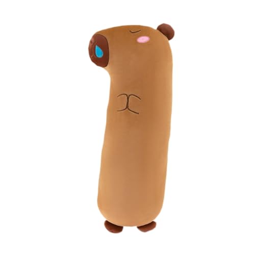 perfk Almohadas largas para abrazar de Capibara, cojín Largo de 85 cm, cojín cómodo, Almohada de Peluche Larga Encantadora, Juguete para decoración del