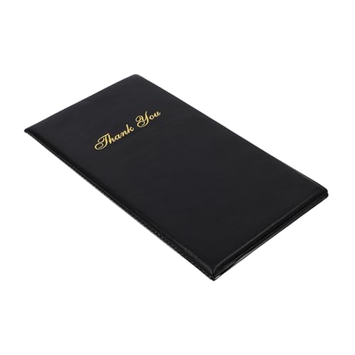 Funnetoyu Gäste-Scheckbuch Schwarz 'Thank You'