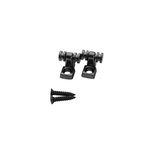2 PCS Black Roller String Retainers for Electric Guitar