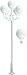 DABMAR LIGHTING GM2405-LED9-W Emily Post Five Light Fixture 5 X LED 9W 85-265V, White