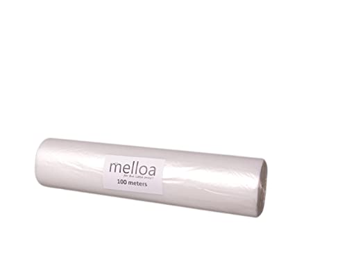 Melloa Cartuchos de película de repuesto para papelera de pañales compatibles Tommee Tippee Sangenic Tec Twist and Click Spross Ubbi Magic Littycat (Blanco, 100m)