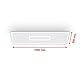 TELEFUNKEN - LED Panel, LED Deckenleuchte, Deckenlampe dimmbar, inkl. Fernbedienung, RGB-Innenbereich, 22 Watt, 2200lm, Timerfunktion, 1000x250x63mm (LxBxH) 319206TF Weiß
