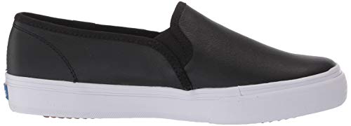 Keds Womens Double Decker Leather Slip On Sneaker, Black Leather, 7.5 Us #TOP5