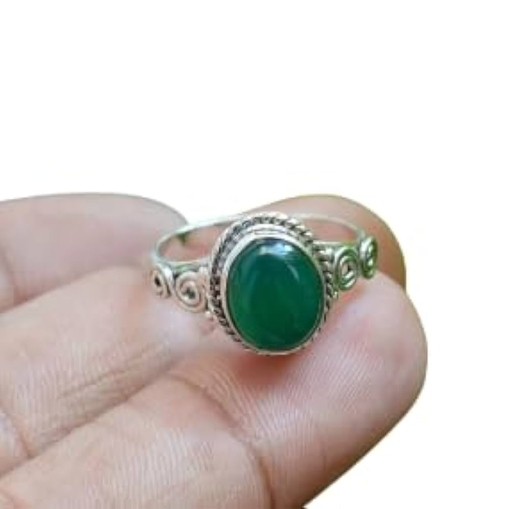 関税込み】Toy Ring - Ivi - Green Onyx - Or 関税込み】Toy