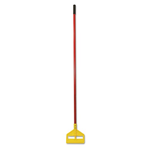 Rubbermaid Commercial Products Invader FiberGlass Wet Mop Handle, 60 Inch, Red, Heavy Duty Mop Head Replacement for Industrial/Household Floor Cleaning #1