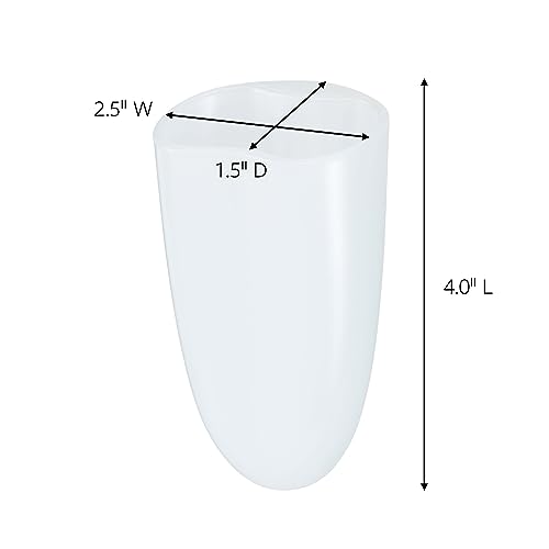 Command Bath Razor Holder, Clear Frosted, 1-Holder, 1- Water-Resistant Strip, Organize Damage-Free