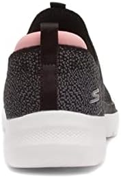 Skechers womens Go Walk 6 - Glimmering Sneaker, Black/Pink, 8 US | Image 4