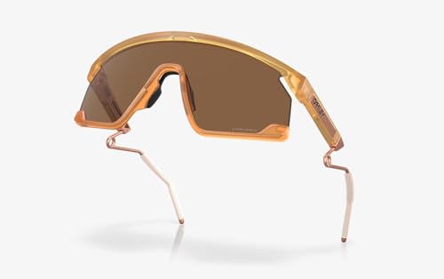 Oakley BXTR Metal Sunglasses Transparent Matte Light Curry with Prizm Bronze Lens OO92374