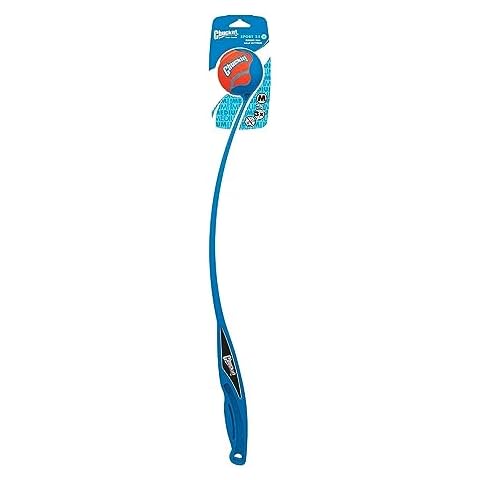 Chuckit! Sport 25M Dog Ball Launcher, 25" Length, Includes Medium Ball (2.5") For Dogs 20-60 Pounds Cover