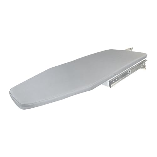 Tabla de planchar extraíble para montar en la pared, mini tabla de planchar giratoria con funda extraíble para armario de baño, tocador, cajón, diseño que ahorra espacio, 81 x 31 cm