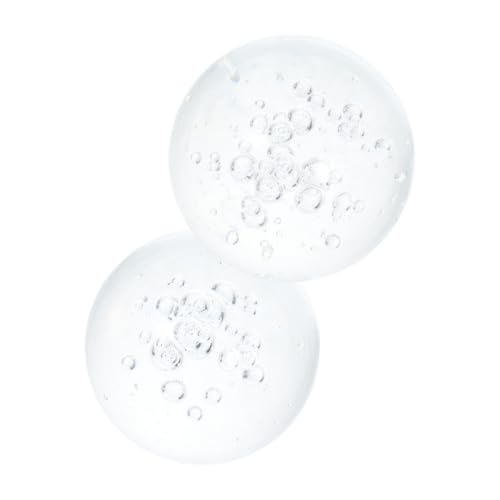 POPETPOP 2pièces Boules Verre Transparentes Décoratives pour De Rocaille Aquariums Et Décoration De Bureau Intérieur