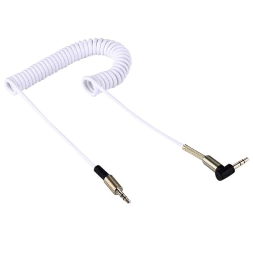 Cable de audio estéreo Jack 3.5mm en espiral, pack de 3 miniatura 4