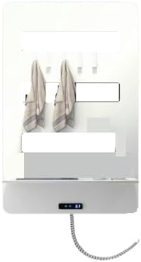 Electric Towel Rack Graphene Bathroom Intelligent Heating Disinfection Drying Accessories Household Warmer(Blue) ()