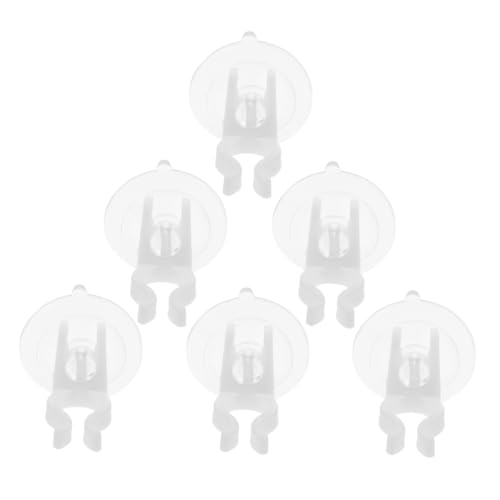 GOOHOCHY 6pcs Cup Candle Holders Transparent Led Candle Accessories for Christmas Celebrations Sturdy and Easy to Install for Wall Displays