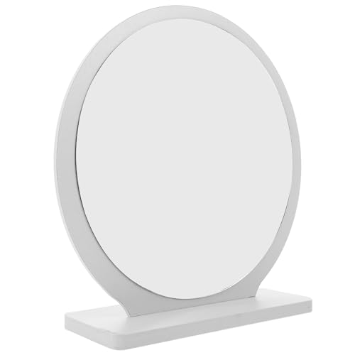 PENIKOKO Desktop Makeup Mirror 30Cm Round Warm White Light Cosmetic