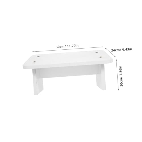 Reposapiés ergonómico para dolor de espalda y escalón de madera 3