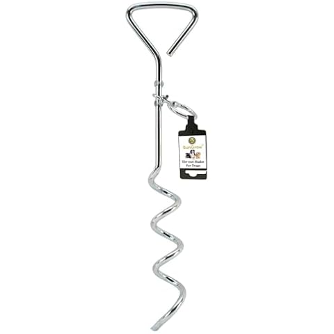 SunGrow Heavy-Duty Dog Tie-Out Cable and Stake Cover