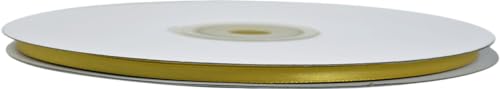 Nastro Doppio Raso Oro 6 Mm X 50 Metri