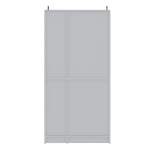Image of Wakefit Wardrobe for Bedroom | 1 Yr Warranty | Cupboard for Bedroom, Almirah, Wooden Wardrobe, Multi-Shelves Storage with Mirror, Density:680-750 kg /m, Free Installation from Brand (Twill - FW)