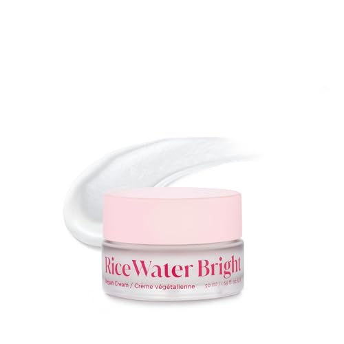 The Face Shop Rice Water Bright Vegan Cream with Ceramide, Niacinamide & Hyaluronic Acid | Brightens Skin, Fades Blemishes & Acne Marks | Korean Skin Care | 50ml