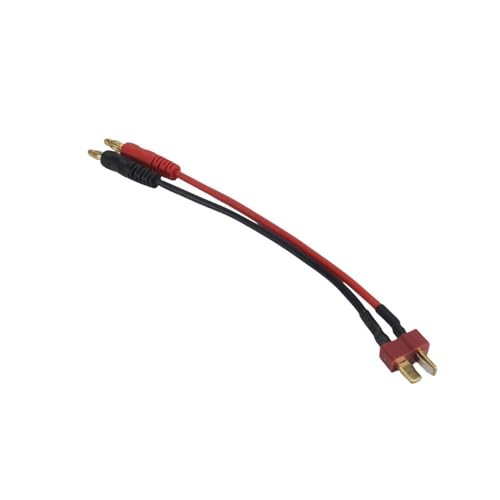 Câble 16 AWG fiche en T vers fiche Banane 4 mm adaptateur batterie recharge modélisme 15 cm