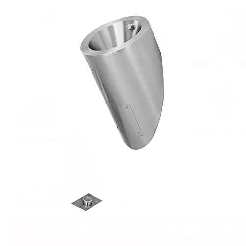 OTQEFTN Wall-Mounted Stainless Steel Urinals, Household Small Men's Urinals, Induction Drainage Public Toilets, Vertical Toilets, Suitable for Use in Homes, Hotels, Schools