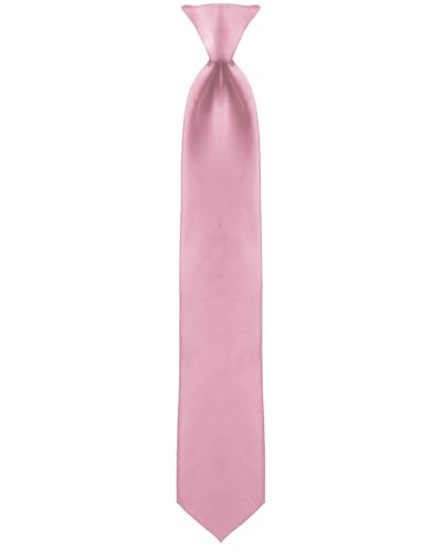 Image of boxed-gifts Clip on Ties for Men - Premium Black Solid Color Clip on Tie