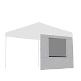 FIELDOOR タープテント 専用サイドシート 横幕 窓付き ウォールタイプ スチール製・アルミ製共通 [ホワイト/窓付き] [2.5m専用] [1枚]