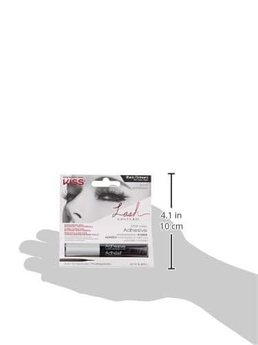 KISS Lash Couture, Lash Glue, Super Strong Strip Lash Adhesive, Black, Includes Lash Adhesive, Long Lasting Wear, Can Be Used with Strip Lashes and Lash Clusters
