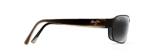 Maui Jim Men's and Women's Black Coral Polarized Rectangular Sunglasses3