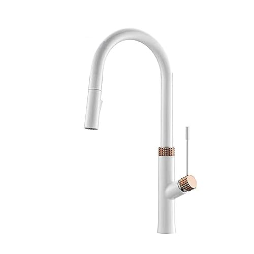 Robinet de salle de bains blanc design moderne pour vasque