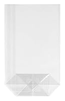 HEKU 100er Packung Transparente Bodenbeutel 160x95x35mm I Stabiler Kreuzboden I Reißfestes Polypropylen Material I Ideal für Süßigkeiten & selbstgebackene Plätzchen